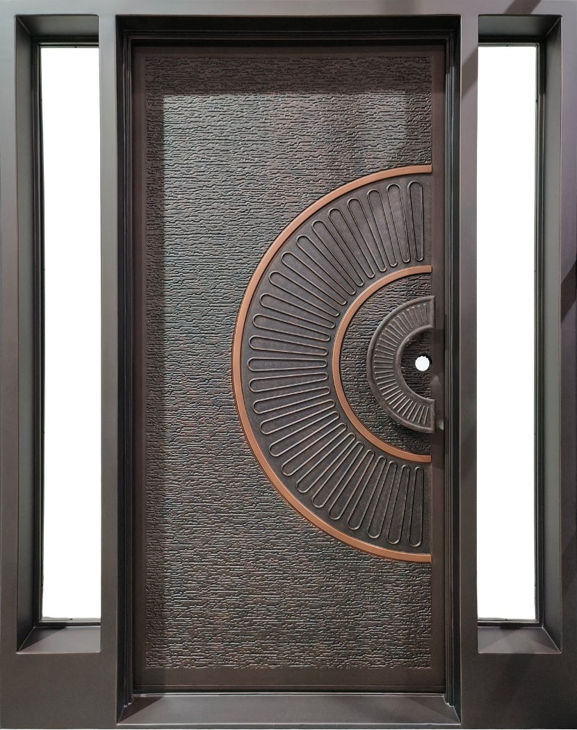 Handcrafted Steel Door | Steel Frame | Model # S3DC 1091