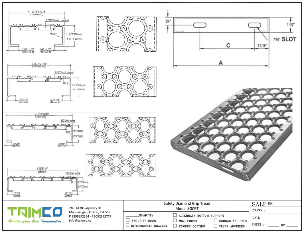 Safety Grip Circle Style Tread Model SGCRT