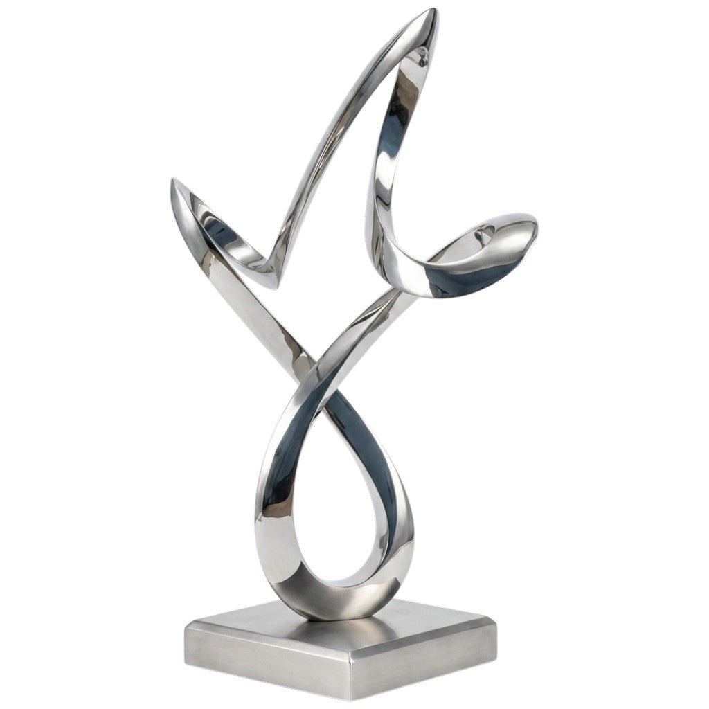 Polished Stainless‑Steel Intertwined Loop Sculpture – TAIMCO Model # SSS1241