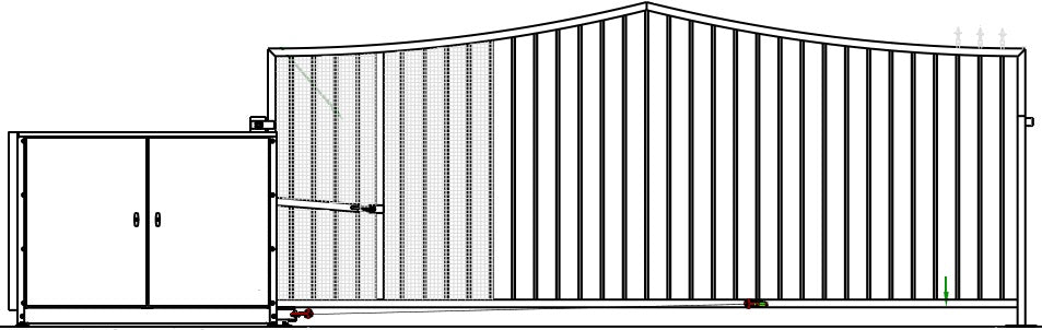 Vertical Pivot Gate - Prestigous Style Model VPGOSPR770