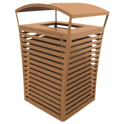 Square Slotted and Covered Receptacle Model WR198