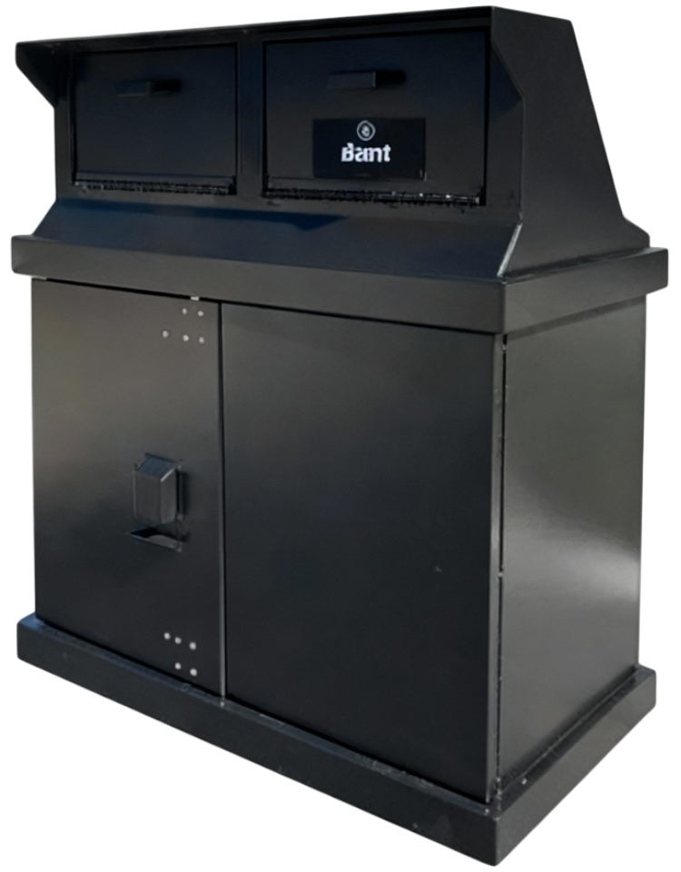 Double Trash Enclosure Wide Loading ADA Compliant - Model WRCHW80ADA