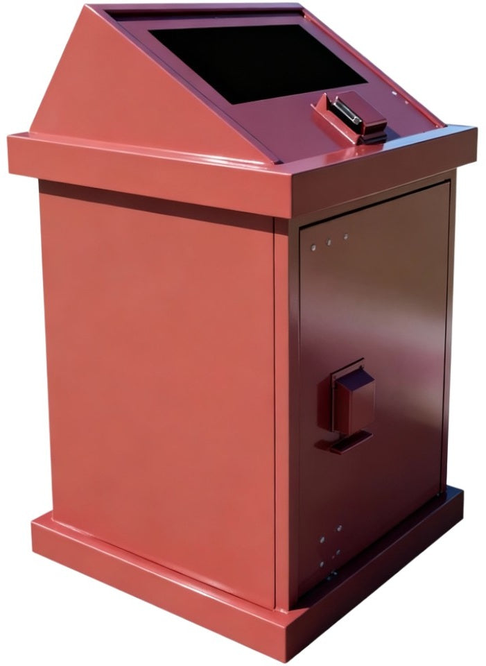 Single Trash Enclosure Wide Loading ADA Compliant - Model WRHAADA140P