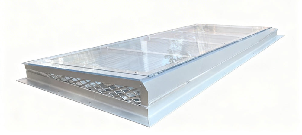 Metal roof vent on a white background