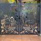 Abstract Laser Cut Design Metal Yard Gate | Custom Fabrication Metal Back Yard Gate| Made in Canada – Model # 238-Taimco