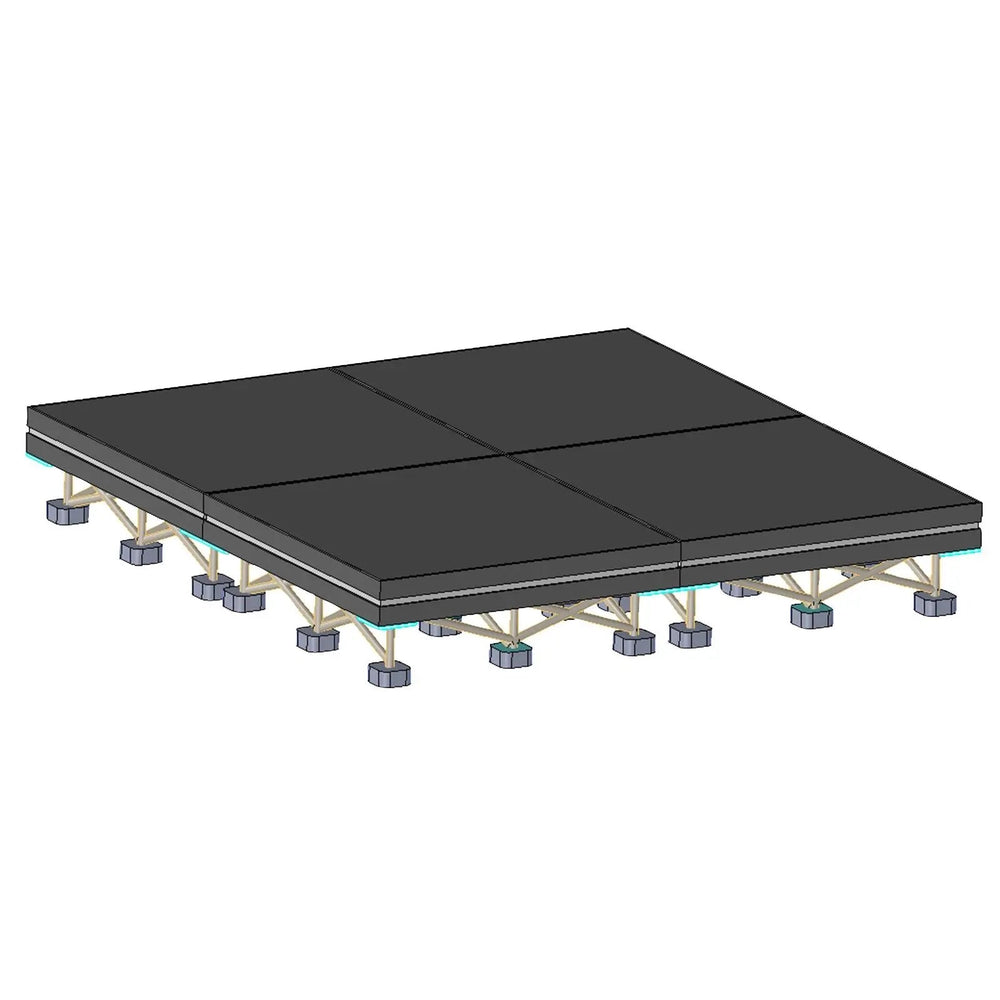 Accordion Stage 8X8 Feet Portable Model STA364A8X8-Taimco