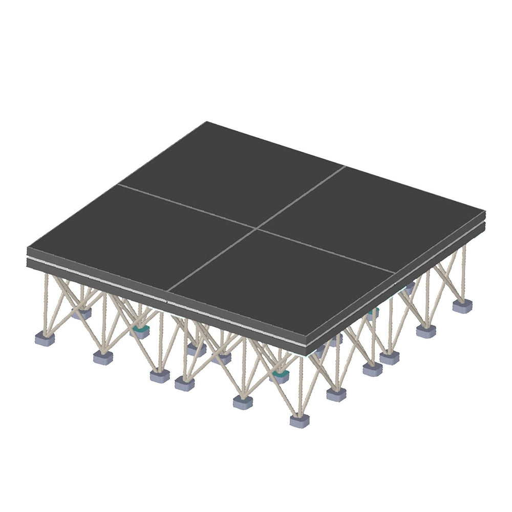 Accordion Stage 8X8 Feet Portable Model STA364A8X8-Taimco