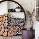 Adirondack Round Steel Firewood Rack | Model # FR547-Taimco