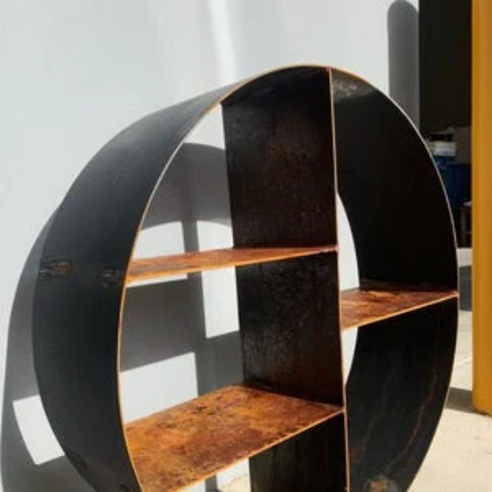 Adirondack Round Steel Firewood Rack | Model # FR547-Taimco