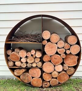 Adirondack Round Steel Firewood Rack | Model # FR547-Taimco