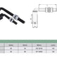 Adjustable Barrel J-Bolt Steel Hinge | Model # JBH ( Pack of 50 )-Taimco