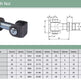 Adjustable Swing Gate Hinge With Nut | Model # EHN ( Pack of 100 )-Taimco