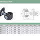 Adjustable Swing Gate Hinge With Nut | Model # EHR ( Pack of 100 )-Taimco