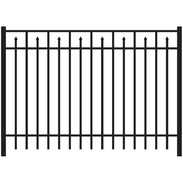 Aluminum Finials Fence Panel - Model # FP952-Taimco