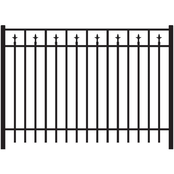 Aluminum Finials Fence Panel - Model # FP955-Taimco