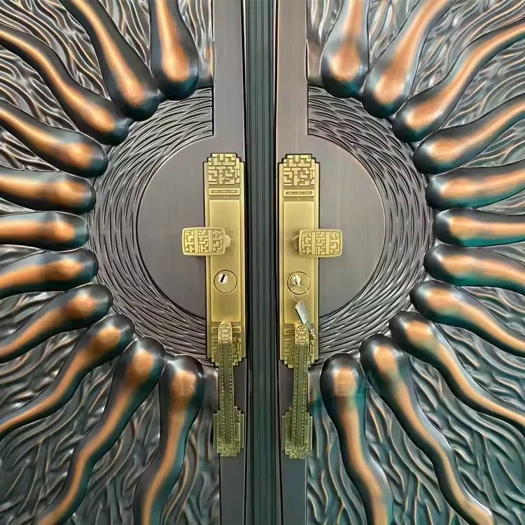 Aluminum Handcraft Design built on Steel Frame Door | Model # A3DC-1089-Taimco