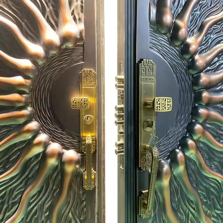 Aluminum Handcraft Design built on Steel Frame Door | Model # A3DC-1089-Taimco