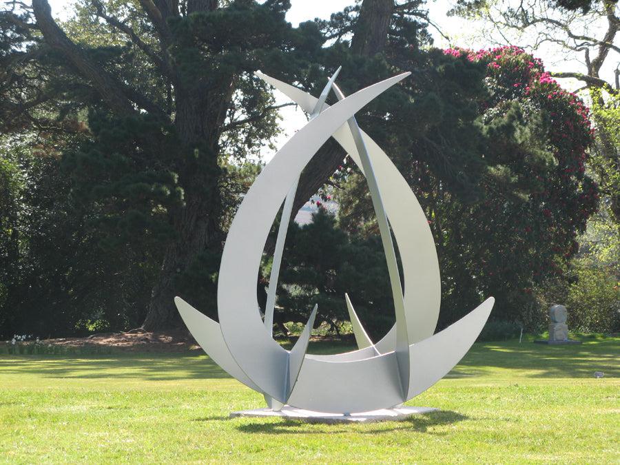 Arcs Revolution Sculpture - Metal Art Decorative Peace | Metal Art Accent - Model # MA1182-Taimco