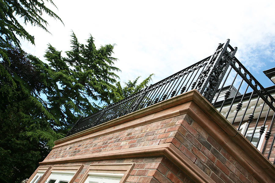 Athena Wrought Iron Balcony Railing Design - Railing Balcony Panels - Traditional Style Rail - Made in Canada - Model # DRP992-Taimco