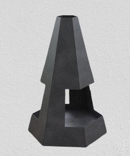 Beautiful Hexagonal Pyramid Shape Wood Burning Fire Pit | Classic Custom Fabrication Wood Burning Fire Pit | Made in Canada – Model # WBFP658-Taimco