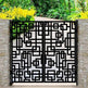 Beautiful Intricate Maze Design Metal Garden Gate | Unique Custom Fabrication Metal Backyard Gate | Made in Canada – Model # 045-Taimco