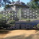Beautiful Laser Cut Artistic Bricks Design Metal Back Yard Gate| Modern Fabrication Metal Pool Gate | Made in Canada – Model # 783-Taimco