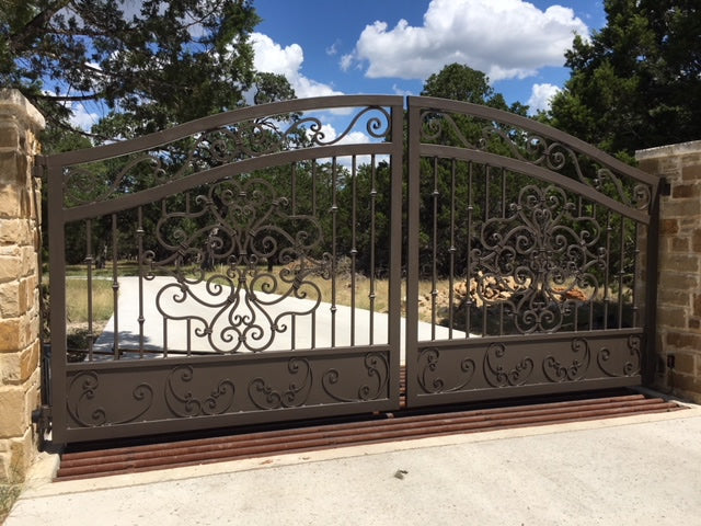 Beautiful Ornamental Driveway Gate | Luxurious Metal Design Entrance Gate | Made in Canada – Model # 874-Taimco
