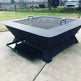 Beautiful Solid Steel Outdoor Fire Pit with Mesh Screen | Custom Fabrication Portable Fire Pit for Outdoor Usage | Made in Canada – Model # WBFP640-Taimco