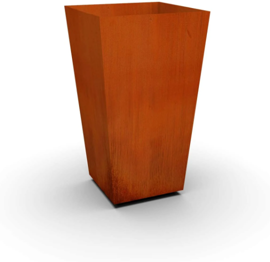 Beautiful Tapered Design Steel Planter |Classic Garden Planters Pots for Indoor, Outdoor & Commercial Use| Made in Canada –Model # P600-Taimco