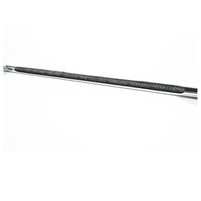 Bronte Straight Decorative Grab Bar with Angled Ends & Long Nubby Rubber Grip 1.25” Stainless Steel chrome Finish-Taimco