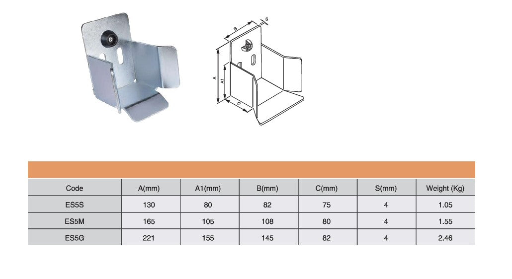 Cantilever Gate End Stop | Model # ES5 ( Pack of 20 )-Taimco