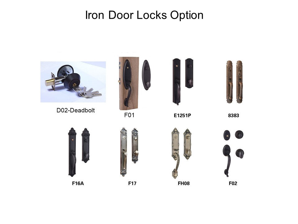 Classic Iron design Door | Square Top With kickplate | Model # IWD 928-Taimco