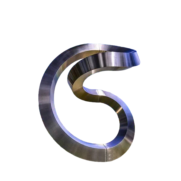 Contemporary Large Garden Sculpture, Abstract Metal Mobius Ring Model # SSS1233