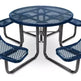 Conventional Round Steel Picnic Stationary Mount Table Picnic Table & Seat - Model PT189-Taimco
