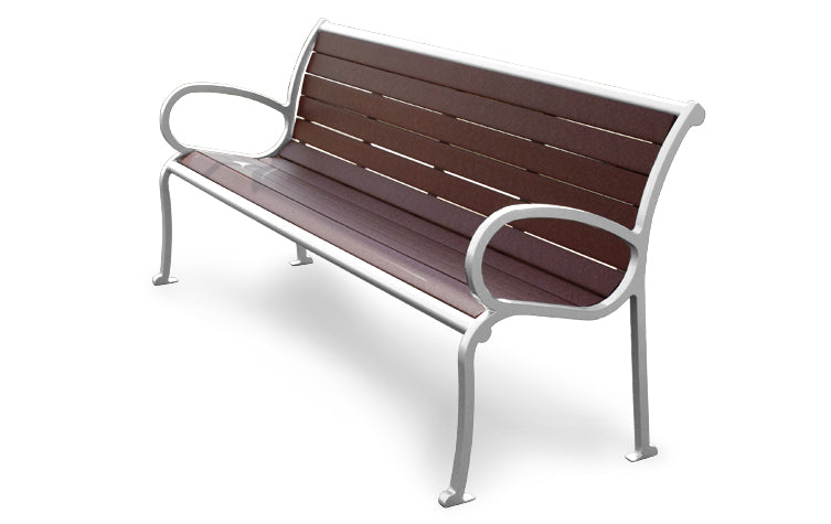 Courtyard Wood Benches with Back | Model MB234-Taimco