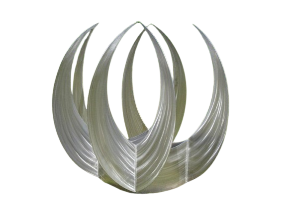 Crescent New Moon Sculpture - Metal Art Decorative Peace | Metal Art Accent - Model # MA1179