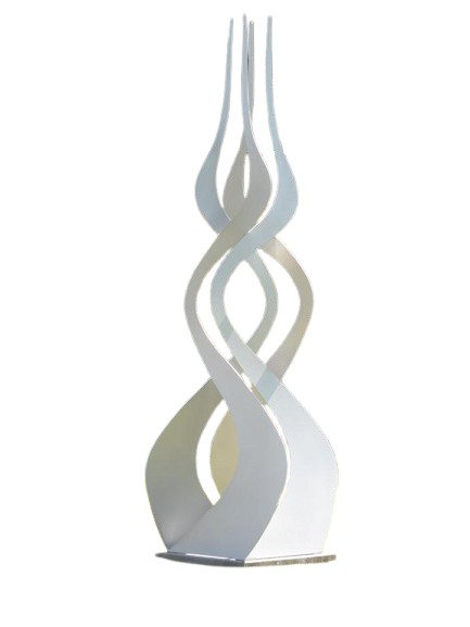 Elan abstract sculpture that explores line form and space- Metal Art Decorative Peace | Metal Art Accent - Model # MA1170