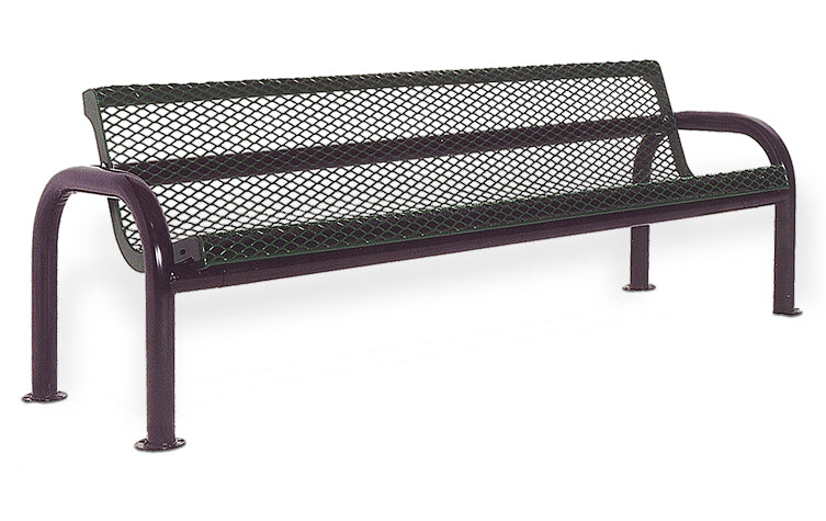 Expanded Metal Bench Top and Back Steel | Model MB216-Taimco