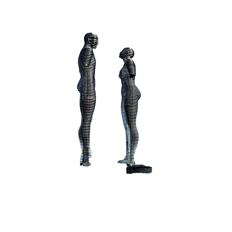 Famous Ali and Nino Stainless Steel Sculpture for Outdoor Decor Model # MSC1320