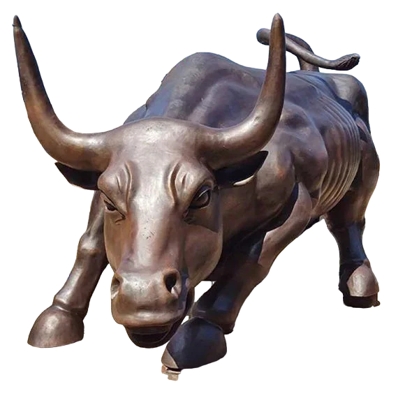 Fine Cast Bronze Chicago Bull Statue Outdoor Decor Model # MSC1248