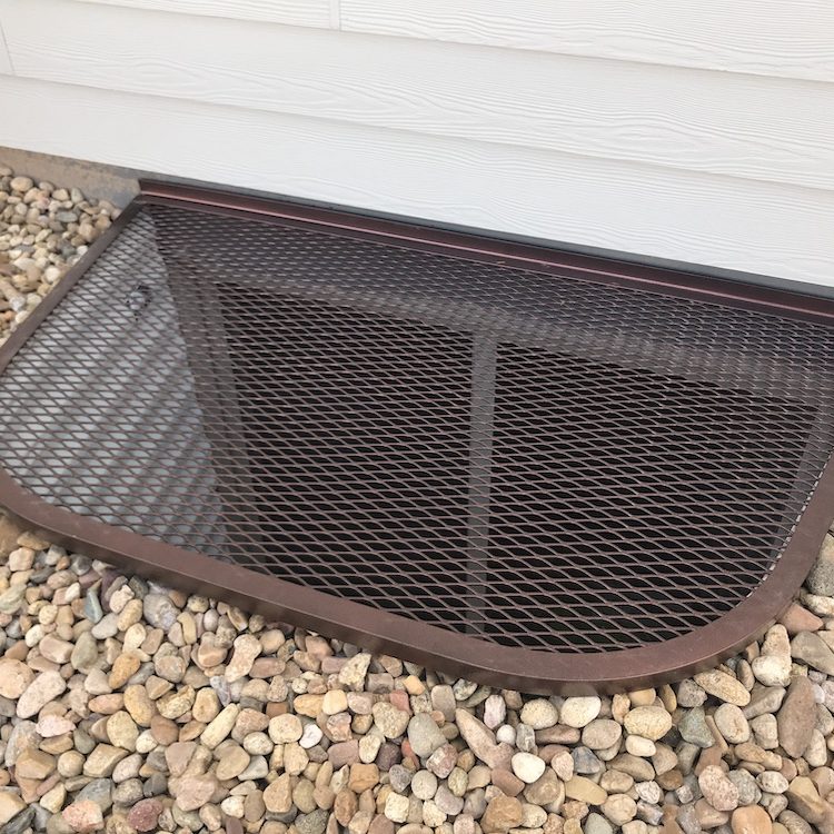 Flat Steel Window Well Cover - Rust Free Powder Coated Steel - Transparent Rigid high-grade polycarbonate - Made In Canada - Model # WWC882-Taimco