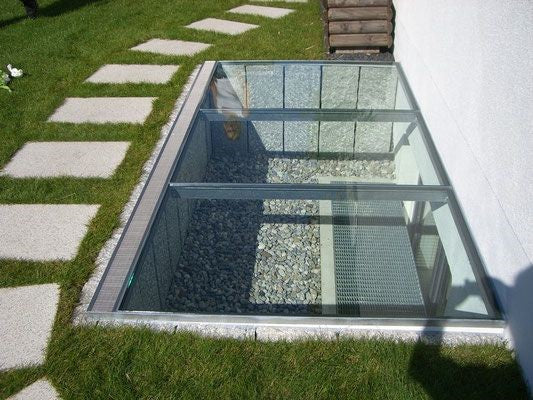 Flat Window Well Cover - Rust Free Aluminum - Double Glazed Window - Transparent Rigid high - Made in Canada - Model # WWC888-Taimco