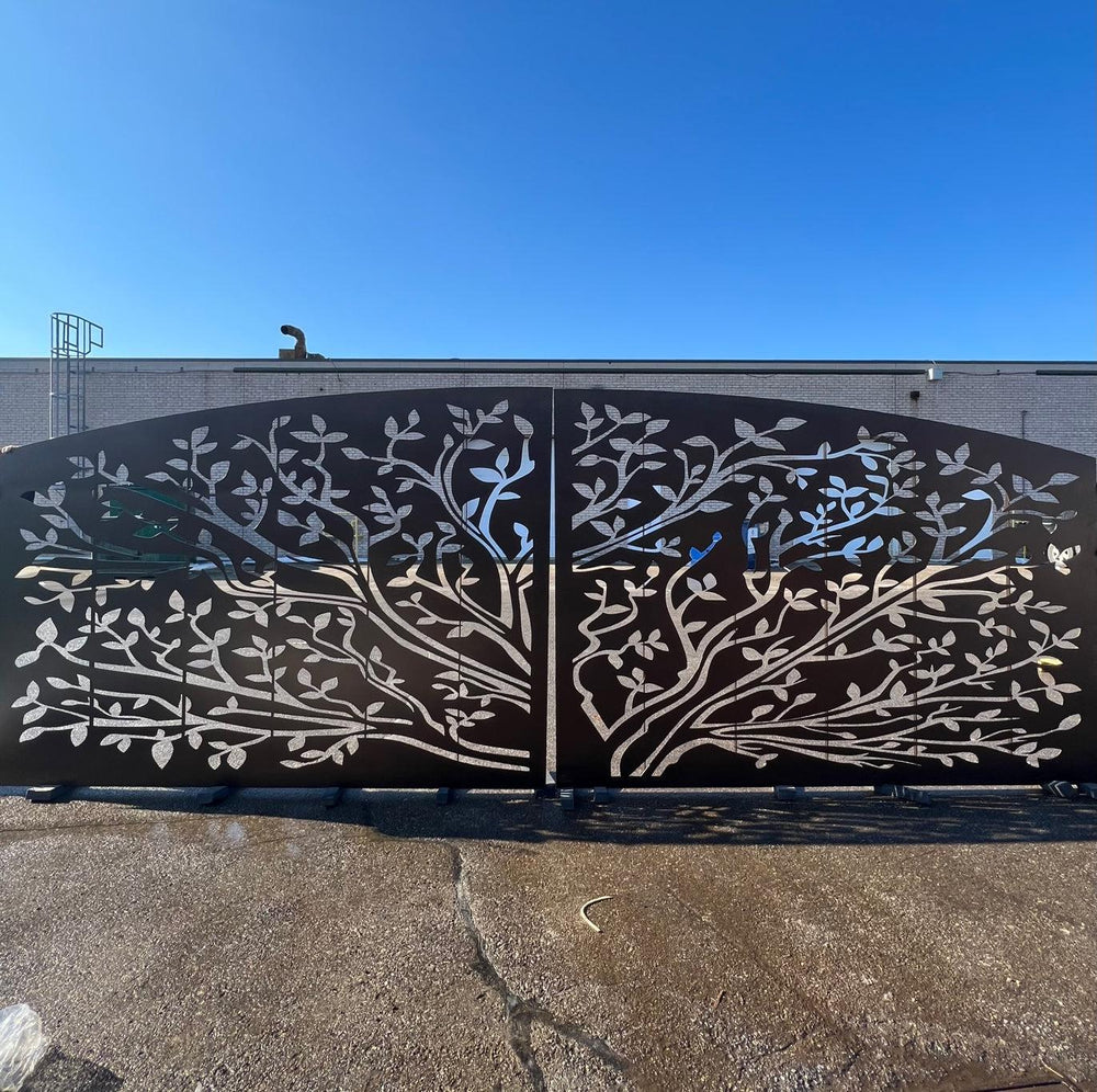 Forest Passage Steel Driveway Gate | Model # 054-Taimco