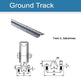 Galvanized Sliding Gate Ground Track U Profile 1 Meter Long Per Run 3.33' | Model # GTU ( Pack of 30 Meters )-Taimco