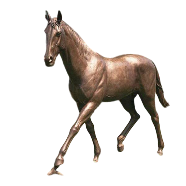 Garden Decor Bronze Walking Horse Statue Model # MSC1266