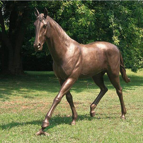 Garden Decor Bronze Walking Horse Statue Model # MSC1266-Taimco
