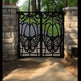 Gorgeous Laser Cut Artistic Moth & Mushroom Design Metal Garden gate | 3D Modern Fabrication Metal Back Yard Gate| Made in Canada – Model # 777-Taimco