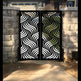 Gorgeous Laser Cut Artistic Wavy Design Metal Garden Gate| Modern Fabrication Metal Pool Gate | Made in Canada – Model # 762-Taimco