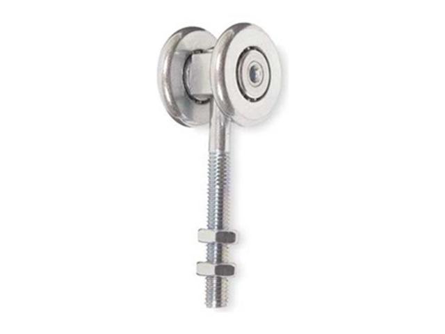 Hanging Door 2 Rollers Runner Assembly Iron Zinc Silver | Carriage Wheel Heavy Duty - Model # THR ( Pack of 100 )-Taimco