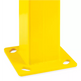 Heavy-Duty Square Bollards - Steel Yellow - Powder Coted - Model BOLL2568-Taimco